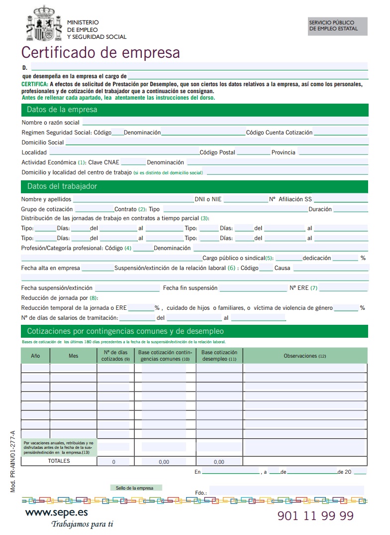 Cómo obtener el certificado de empresa - Declaracion de la 