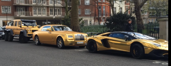 Golden fleet of Saudi super cars arrive in London   Stacey Foster reports   YouTube