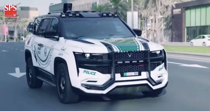 Giath, el último y alucinante coche de la policía de Dubai (vídeo)