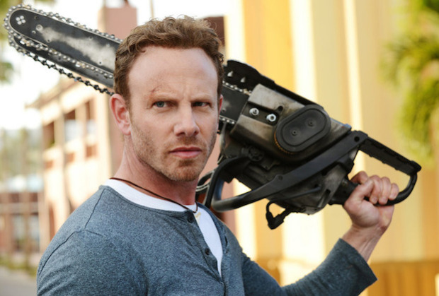 SHARKNADO 3: OH HELL NO!  -- Pictured: Ian Ziering as Fin Shepard -- (Photo by: Gene Page/Syfy)